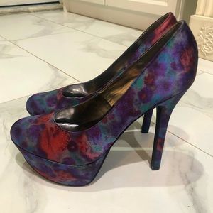 Like new! Multicolor Platform Heels by Carlos Santana